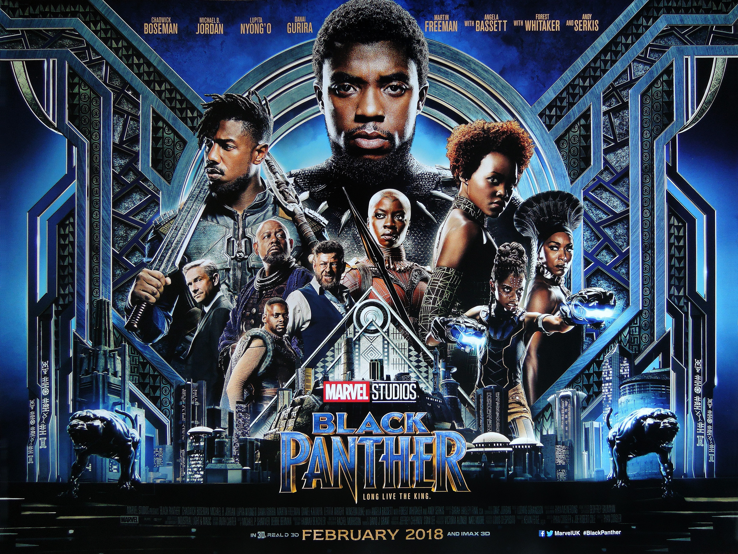 3D: Black Panther landscape poster