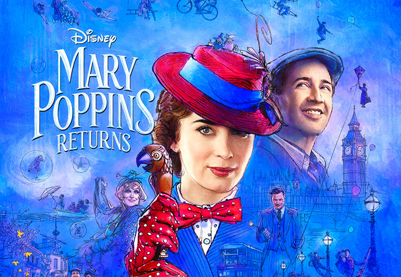 Mary Poppins Returns landscape poster