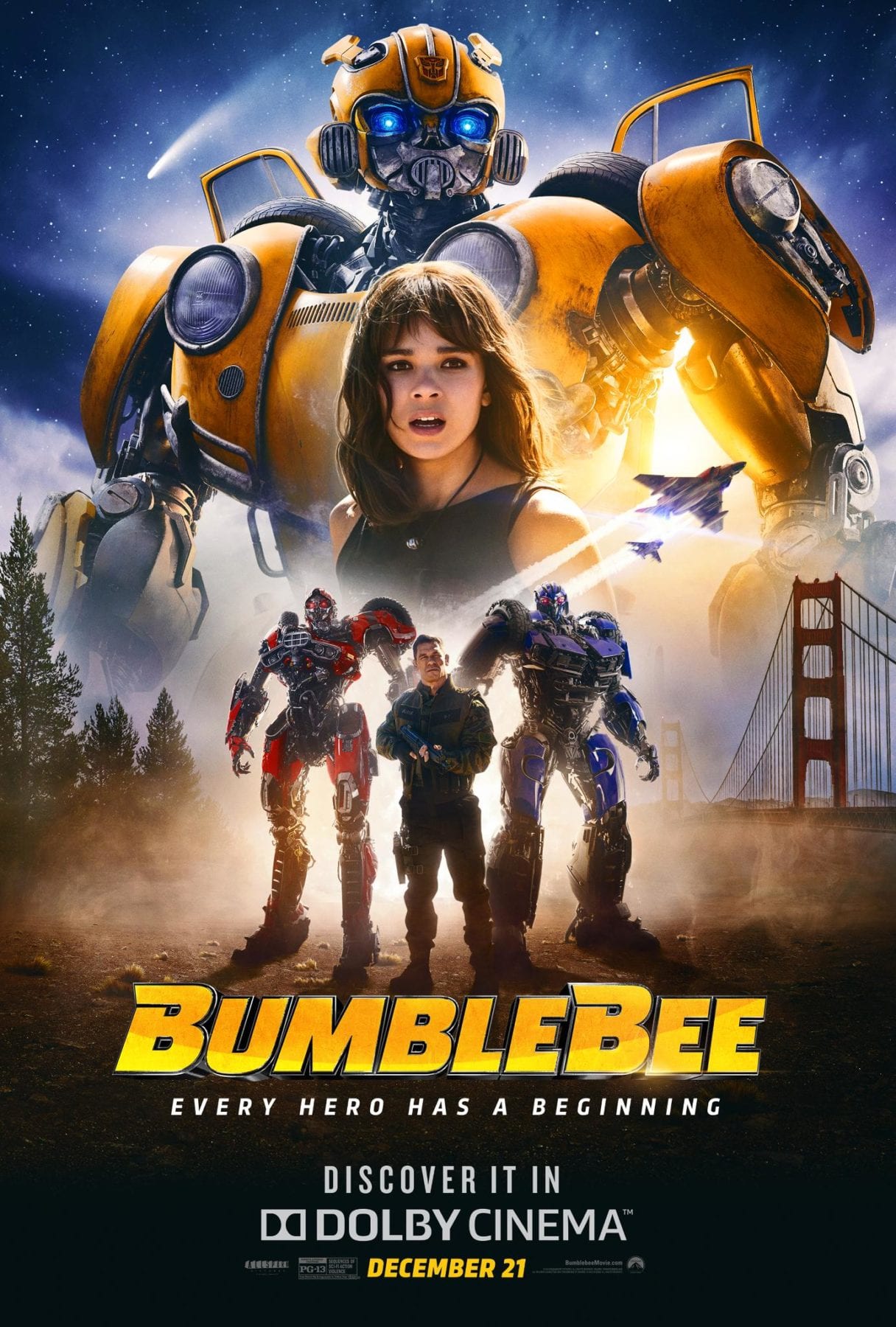 3D: Bumblebee landscape poster