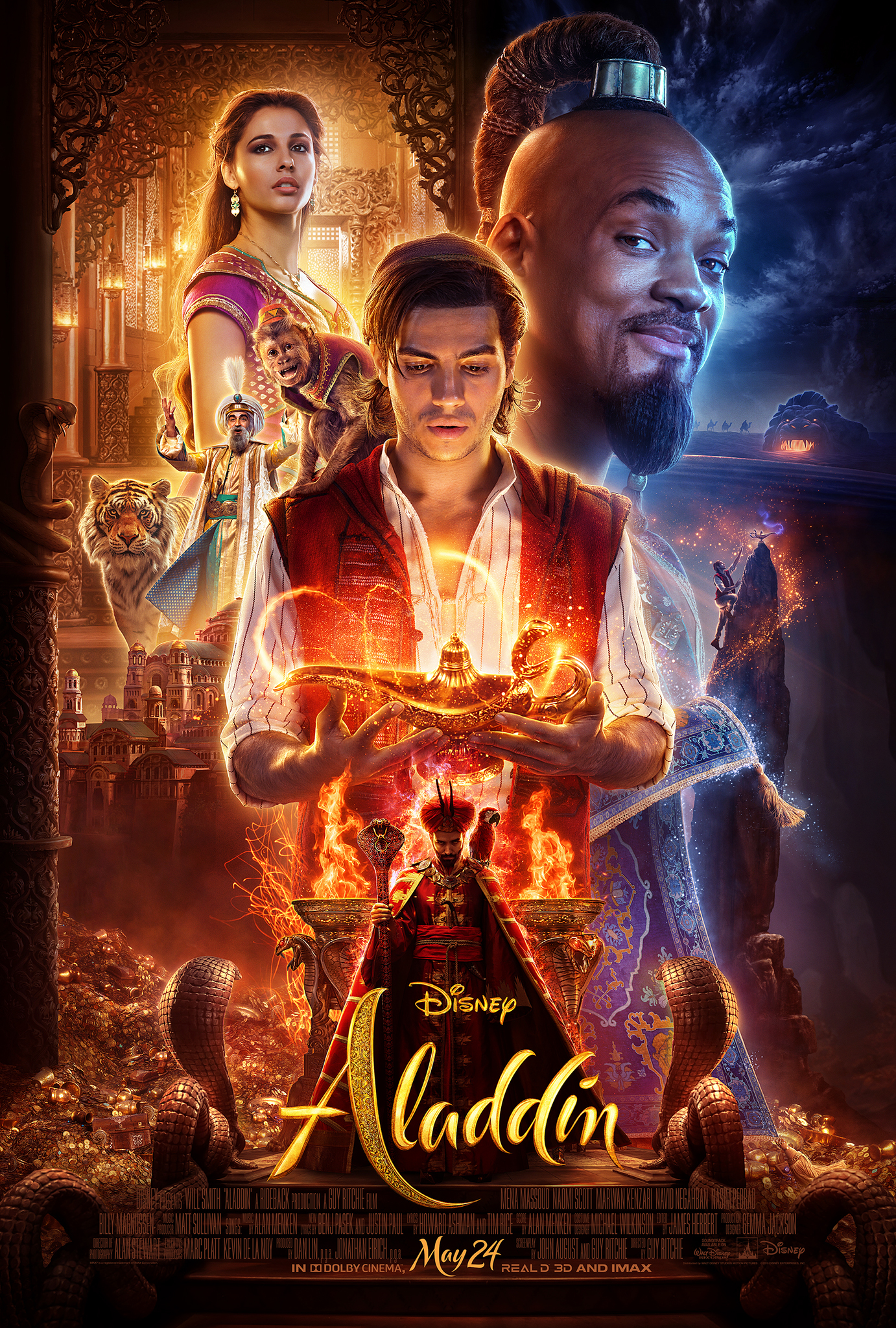 Aladdin :IN 3D landscape poster