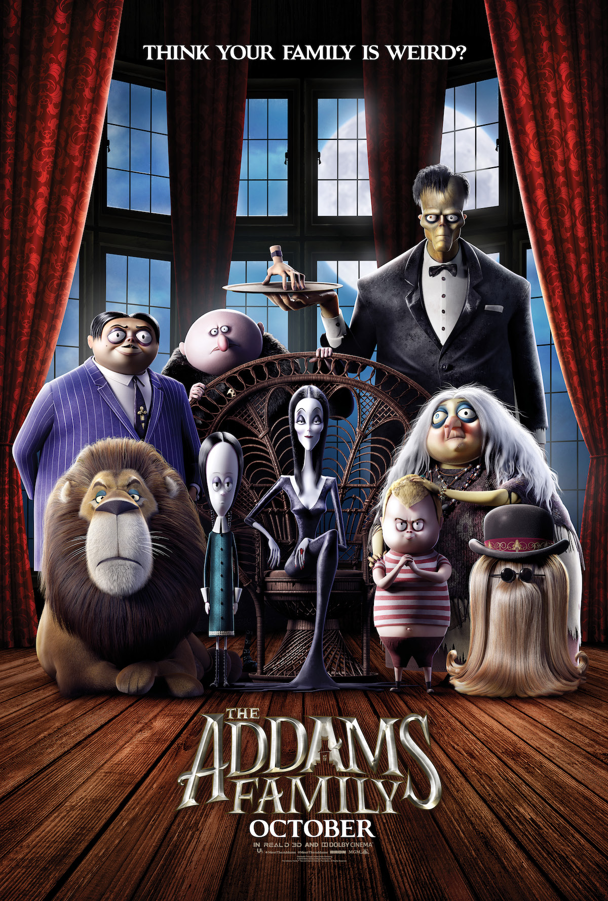 The Addams Family (PG) landscape poster