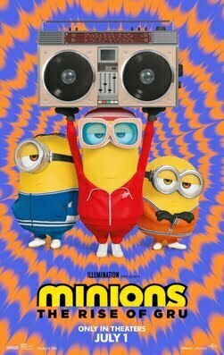 2D Minions: The Rise of Gru (U) landscape poster