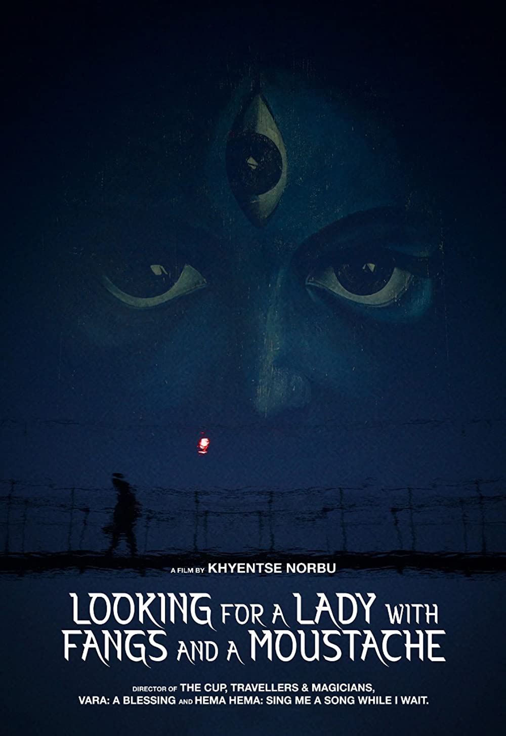 Looking for a Lady with Fangs and a Moustache landscape poster