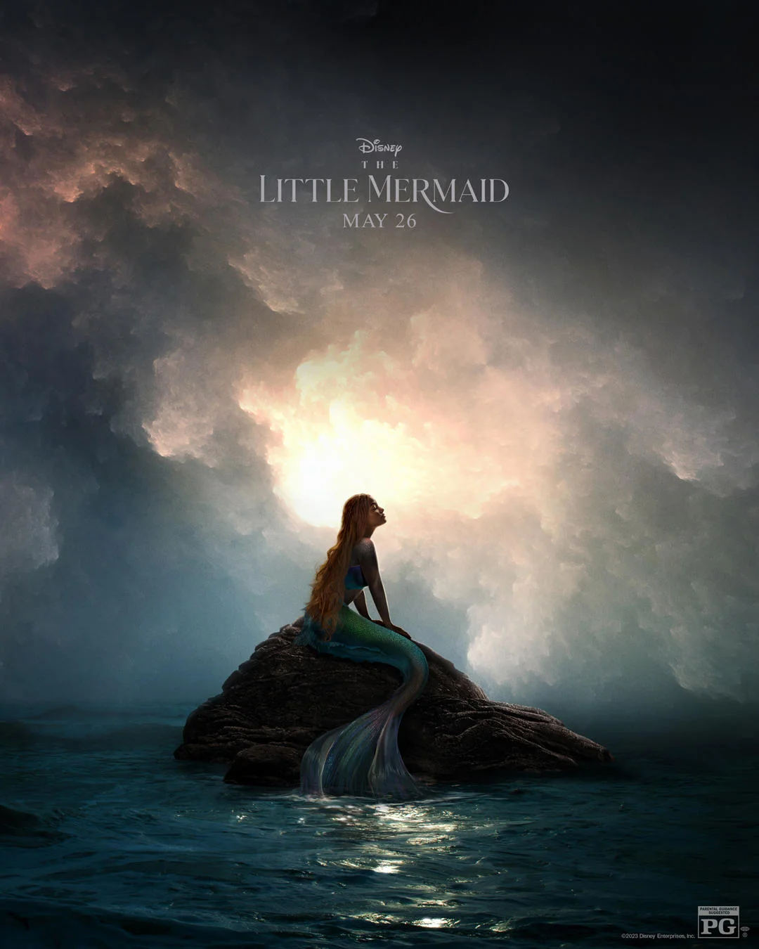 THE LITTLE MERMAID in 3D landscape poster