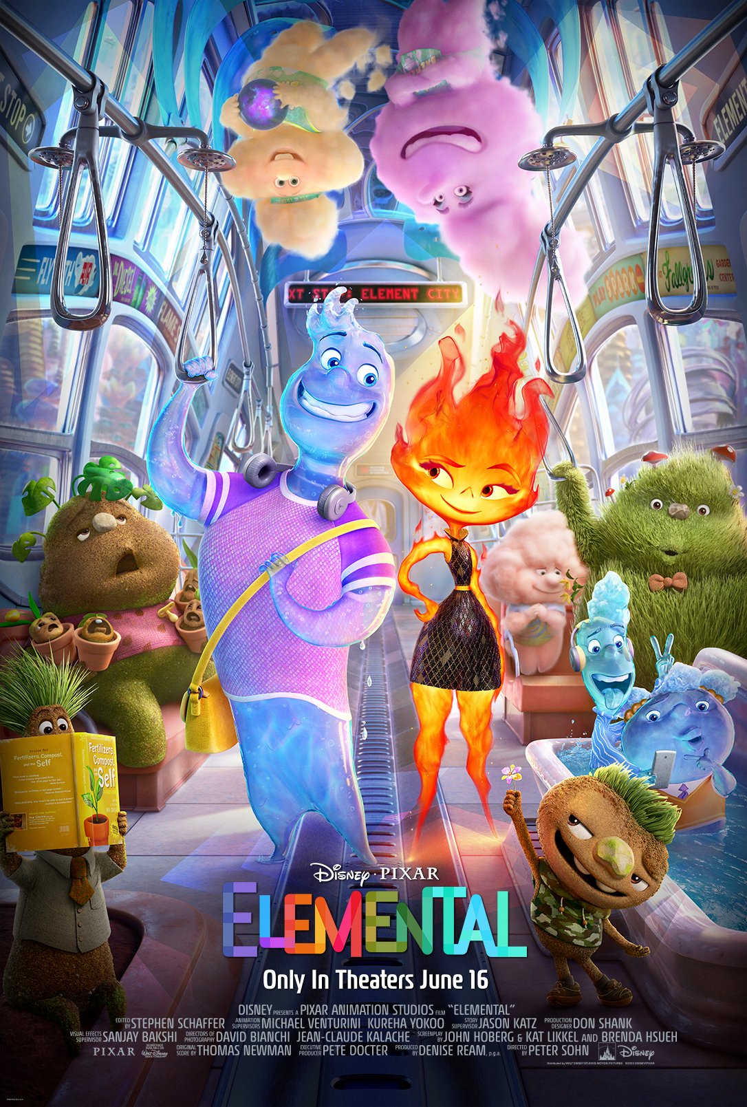 Elemental landscape poster