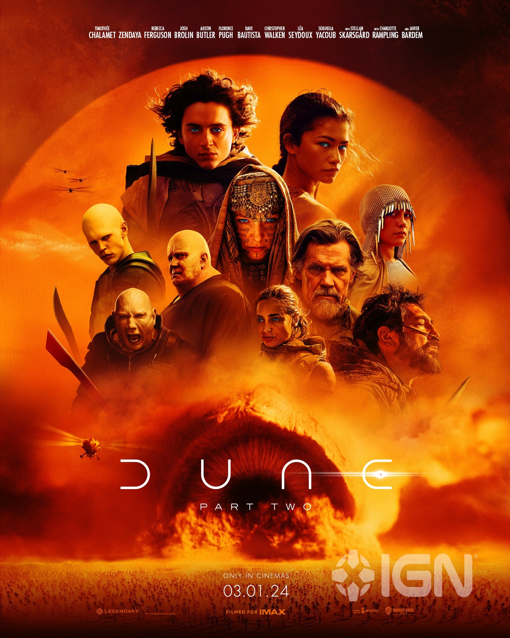 Dune : Part Two (PG) landscape poster