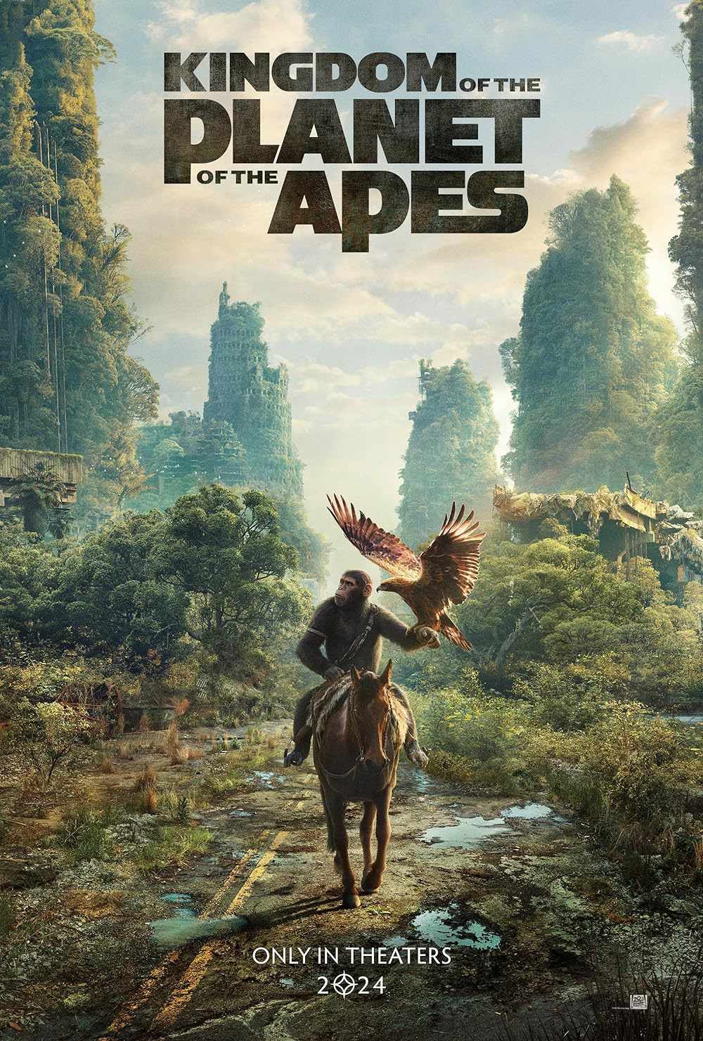 Kingdom of The Planet of The Apes (PG) landscape poster