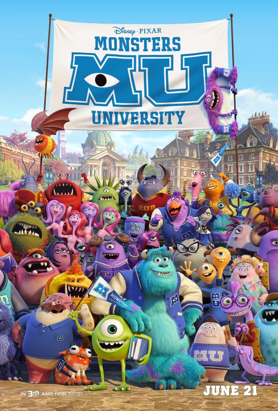 Monster University PORTRAIT POSTER