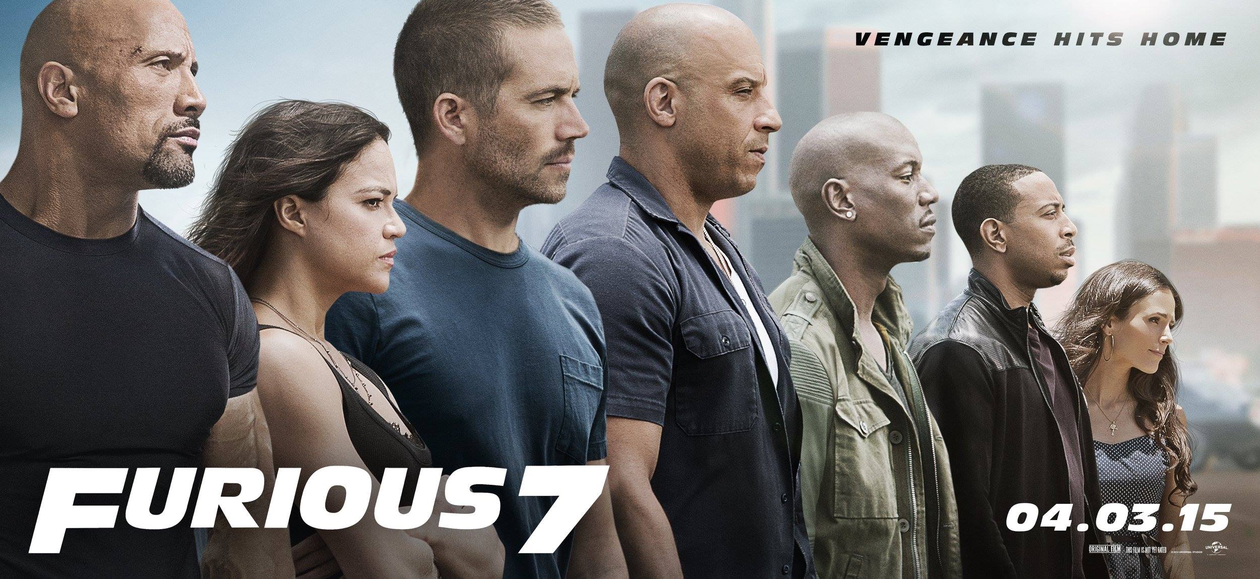 Furious 7 landscape poster