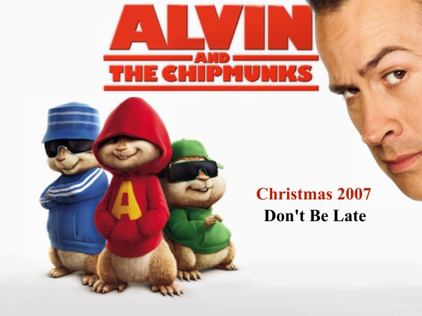 Alvin and the Chipmunks landscape poster