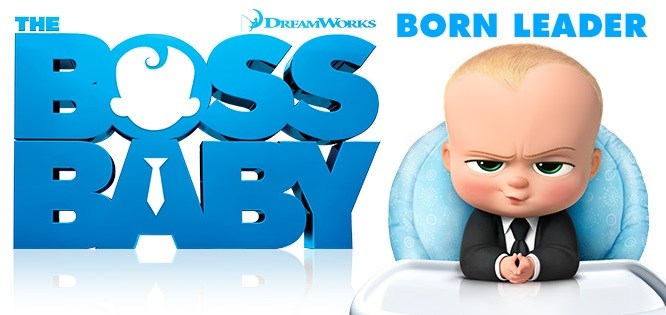 The Boss Baby in 3D landscape poster